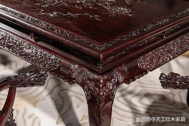 传世精品红木家具 豪宅必看！这款小叶紫檀茶台真的很贵气！(图3)