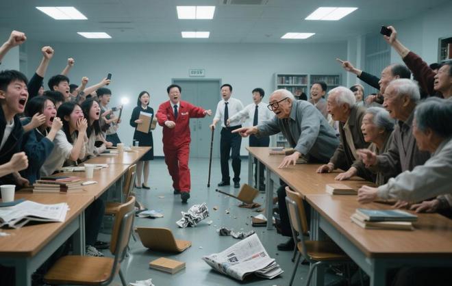 图书馆座位被老人占满学生没座位管理员无奈调亮所有灯光(图4)