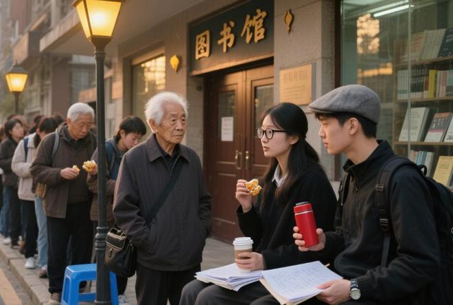 图书馆座位被老人占满学生没座位管理员无奈调亮所有灯光(图3)