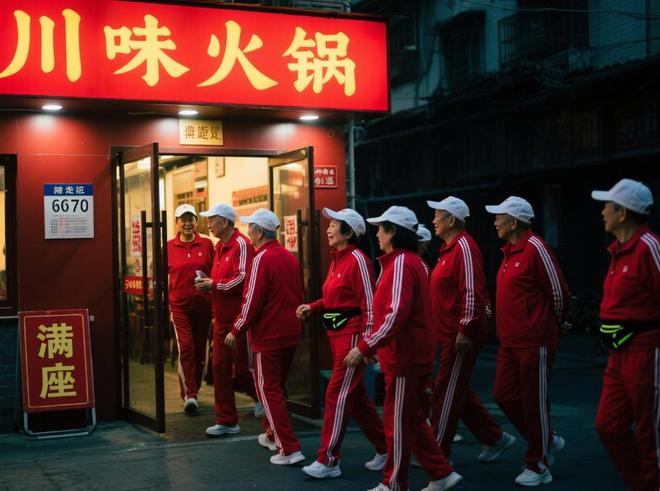 暴走团强占火锅店下棋聊天服务员劝离被骂店长：关门谁都别走(图1)