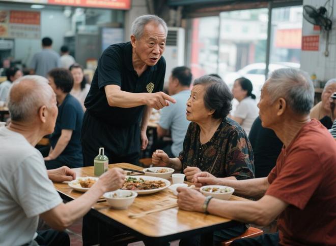 暴走团强占火锅店下棋聊天服务员劝离被骂店长：关门谁都别走(图3)