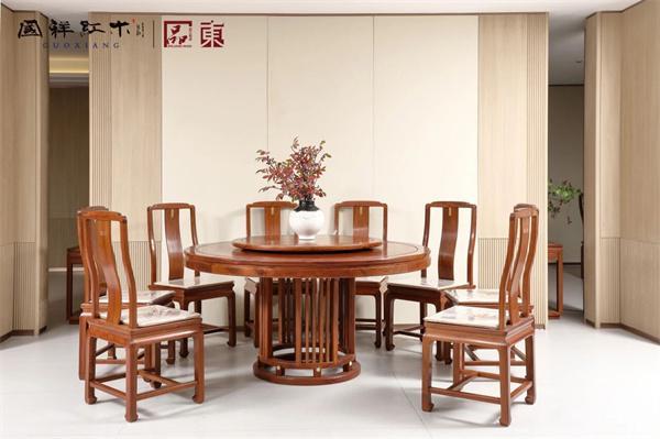 缅甸花梨家具厂家国祥红木 一抹「中国红」安放东方生活美(图2)