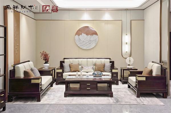 缅甸花梨家具厂家国祥红木 一抹「中国红」安放东方生活美(图1)