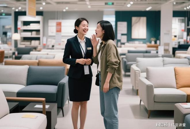 和男友挑新家具准备同居他去接电话时导购阿姨一句话我愣住了(图1)